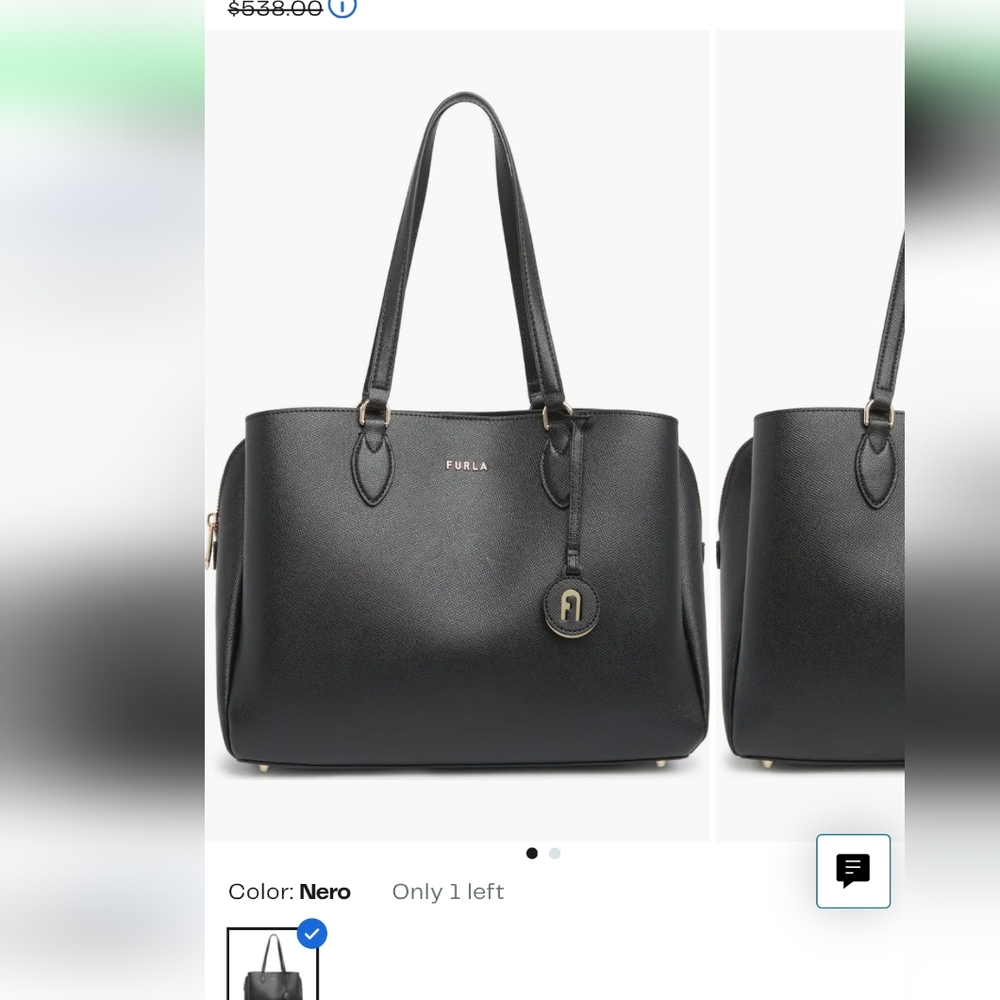 Furla Nero Leather Tote